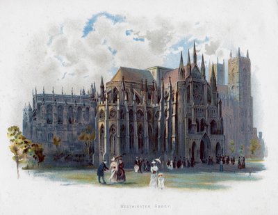 Westminster Abbey, London, slutningen af det 19. århundrede af Unbekannt