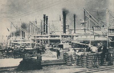 When Cotton Was Loaded, en skov af boretårne og røgstabler, 1937 af Unbekannt
