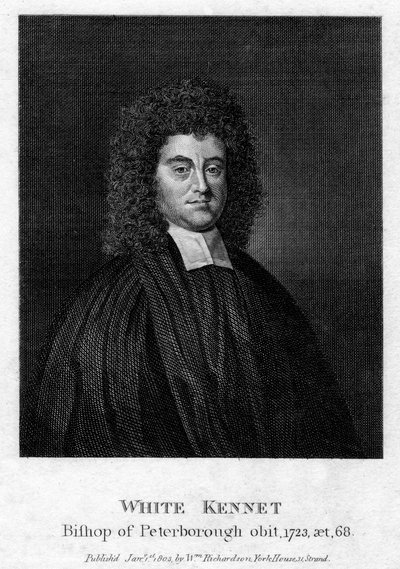 White Kennet 1660-1728, historiker og biskop af Peterborough, 1803 af Unbekannt