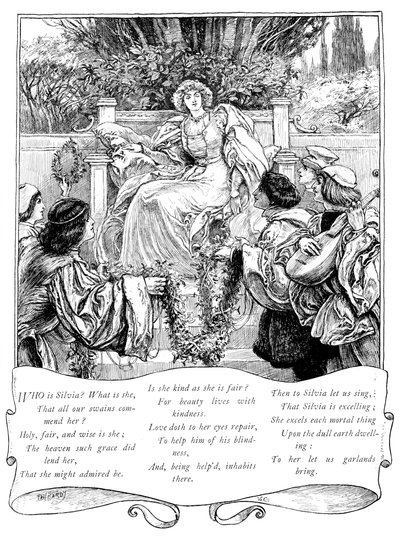 Hvem er Silvia, 1895 af Unbekannt