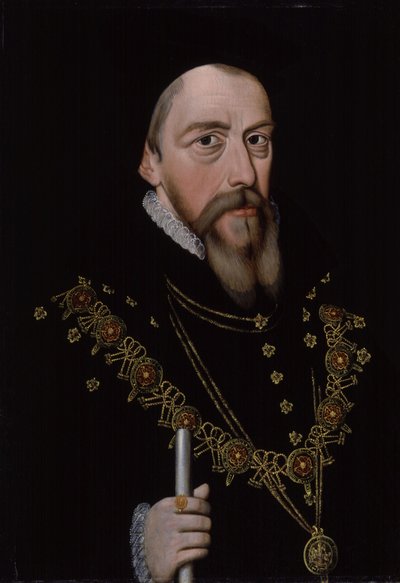 William Cecil, 1. baron Burghley 1521-1598, efter 1572 af Unbekannt