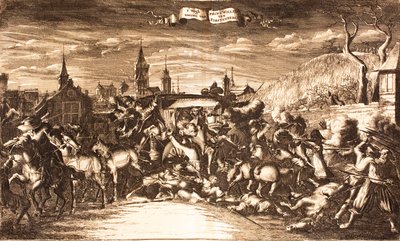William Egon fra Fürstenberg angreb i sin træner i Köln i 1674, 1675. af Unbekannt