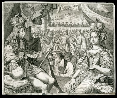William III og Mary II, konge og dronning af Storbritannien og Irland, c1689 af Unbekannt