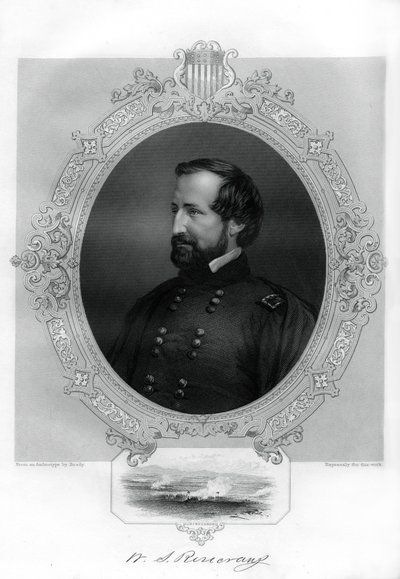 William Rosecrans, unionsgeneral under den amerikanske borgerkrig, 1862-1867 af Unbekannt