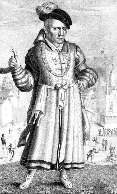 William Sommers, hofnarr af Henry VIII, 1825 af Unbekannt