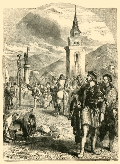 William Tell på markedspladsen i Altdorf, 1890. af Unbekannt