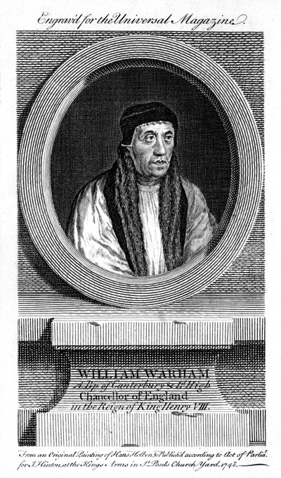 William Warham, ærkebiskop af Canterbury, 1748 af Unbekannt