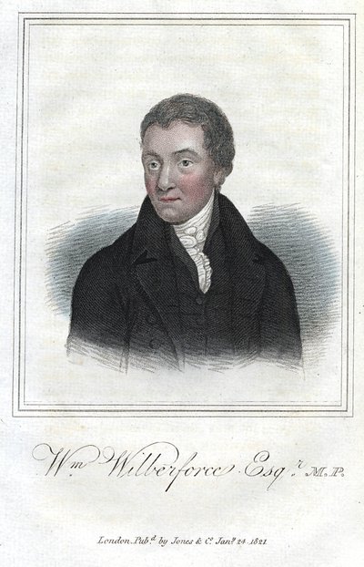 William Wilberforce, engelsk anti-slaveri-forkæmper, 1821 af Unbekannt