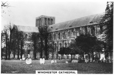 Winchester Cathedral, Hampshire, 1937 af Unbekannt
