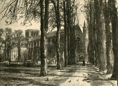 Winchester Cathedral, fra det nordvestlige, 1898. af Unbekannt
