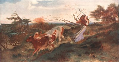 Wind on the Wold, 1863, c1902. af Unbekannt