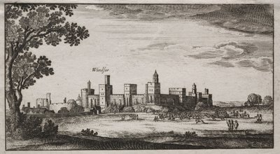 Windsor Castle fra sydøst, 1600-tallet. af Unbekannt