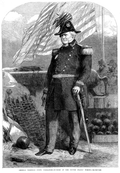 Winfield Scott, amerikanischer Soldat, 1861 von Unbekannt