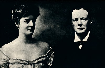 Winston Churchills forlovelse, c1908, 1945. af Unbekannt