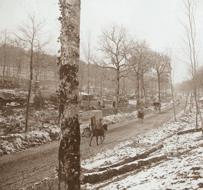 Winter, Genicourt, Nordfrankrig, c1914-c1918 af Unbekannt