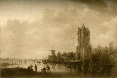 Vinter på isen, 1645, 1908. af Unbekannt