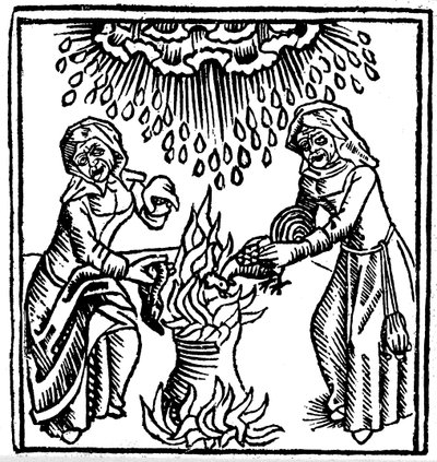Hekse besværgelser for at bringe regn, 1489 af Unbekannt