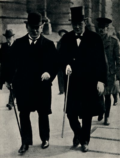 Med David Lloyd George, 1917, 1945. af Unbekannt