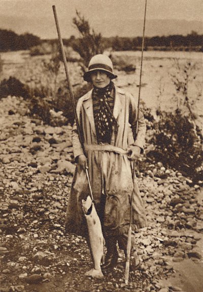 Med en fangst ved Tokanu, New Zealand, c1927, 1937 af Unbekannt