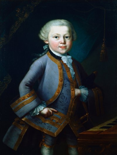 Wolfgang Amadeus Mozart, østrigsk komponist, 1761 af Unbekannt
