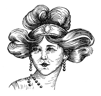 Damefrisure, 1910 af Unbekannt