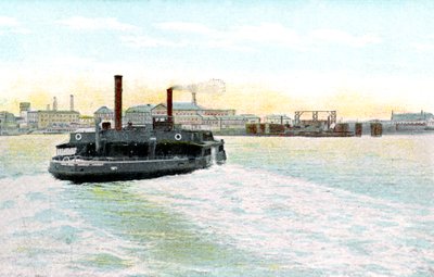 Woolwich Free Ferry, London, 20. århundrede af Unbekannt