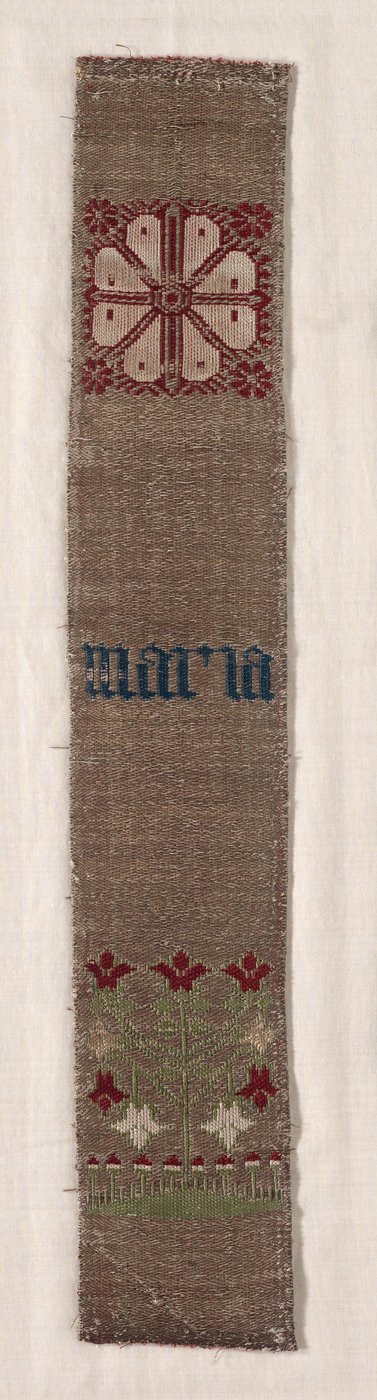 Vævet bånd, 1300-1400-tallet. af Unbekannt