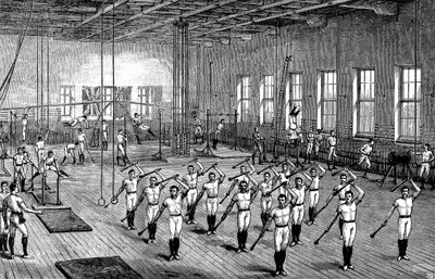 YMCA gymnasium, Longacre, London, c1888 af Unbekannt