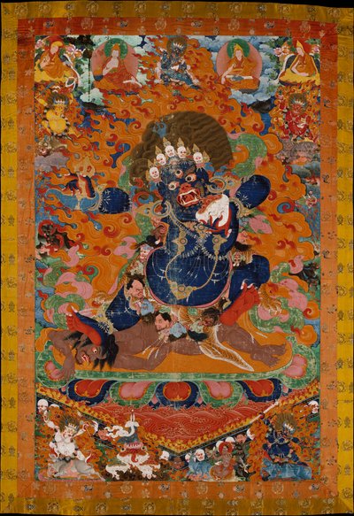 Yamantaka, Destroyer of the God of Death, begyndelsen af det 18. århundrede. af Unbekannt
