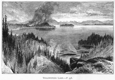 Yellowstone Lake, 1800-tallet af Unbekannt