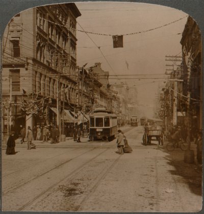 Yonge St., med udsigt mod nord fra King St., det travle centrum af Toronto, Canada, 1904 af Unbekannt