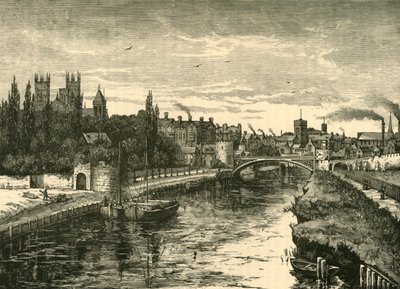 York, fra Ouse, 1898. af Unbekannt