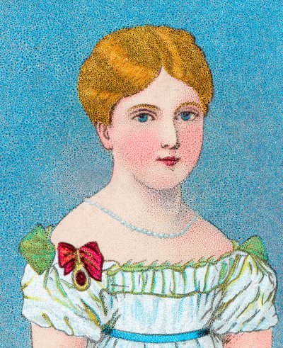 Ung dronning Victoria, derefter prinsesse Alexandrina Victoria af Kent, c1829 c1902 af Unbekannt