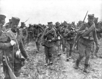 Unge serbiske rekrutter, 1914 af Unbekannt