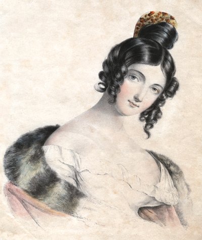 Ung kvinde, c1800-tallet af Unbekannt
