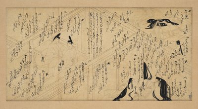 Yutokoro Story Picture Scroll, 1336-92. af Unbekannt