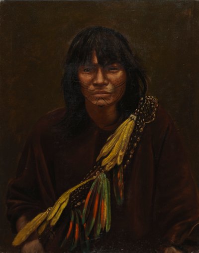 Zaparo Indian, ca. 1890-1892. af Unbekannt