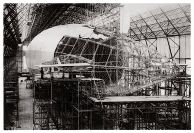 Zeppelin LZ 126 under opførelse, Friedrichshafen, Tyskland, 1924 1933 af Unbekannt