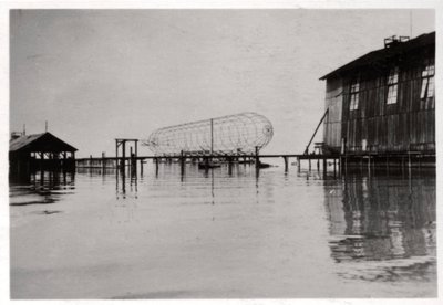 Zeppelin LZ 6 under opførelse, Tyskland, 1909 1933 af Unbekannt