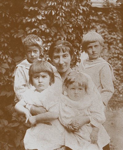 Zinaida Serebriakova med sine børn, 1920