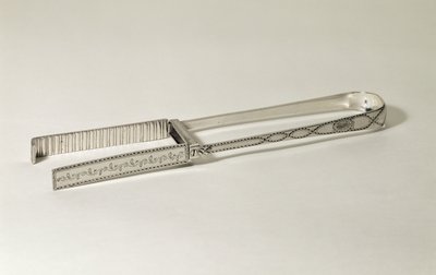 Aspargestang, George III, dekoreret med lysskåret gravering, lavet af George Smith, ca. 1790 (sølv) af Unbekannt Unbekannt