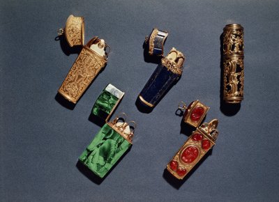 Samling af franske, engelske og tyske etui af Unbekannt Unbekannt