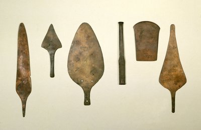 Kobberredskaber, Harappa, 2300-1750 f.Kr af Unbekannt Unbekannt