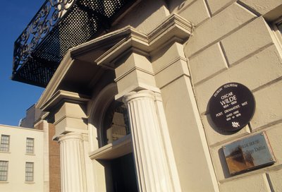 Indgangen til Oscar Wilde House Museum på Number One Merrion Square af Unbekannt Unbekannt