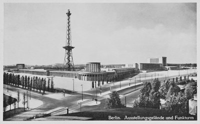 Udstillingshaller og udsendelsestårn, Charlottenburg, Berlin, ca. 1930 af Unbekannt Unbekannt