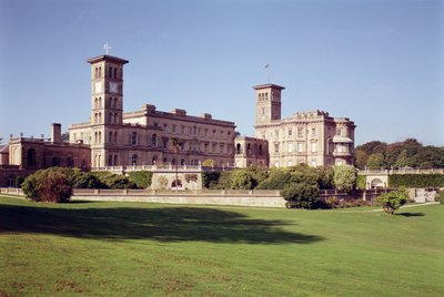 Udvendig udsigt, Osborne House, Isle of Wight af Unbekannt Unbekannt