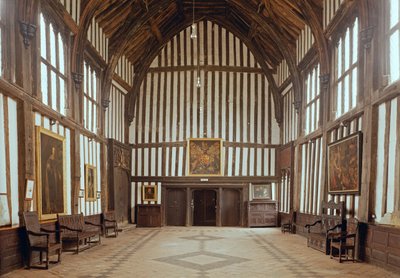 Gainsborough Old Hall, The Great Hall, c.1460-80 English School, Lincolnshire, UK af Unbekannt Unbekannt