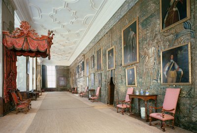 Hardwick Hall (1590-97), Interior of the Long Gallery, Derbyshire, UK af Unbekannt Unbekannt