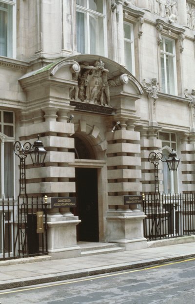 Institute of Chartered Accountants, Moorgate Place, London EC2 af Unbekannt Unbekannt