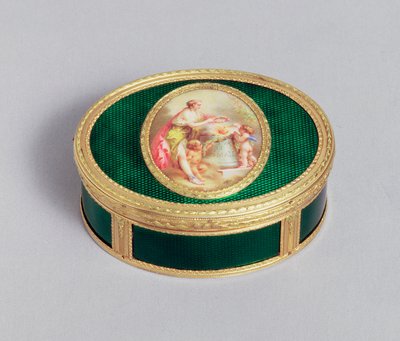 Louis XVI snusboks i guld og emalje, af Pierre-Francois Drais, Paris, 1774 af Unbekannt Unbekannt